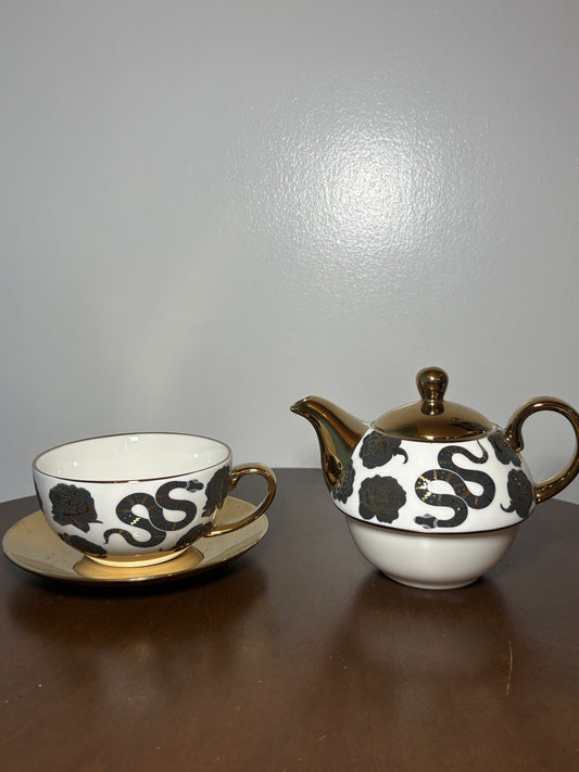Snakes And Ladders Tea Pot and Tea Cup Set