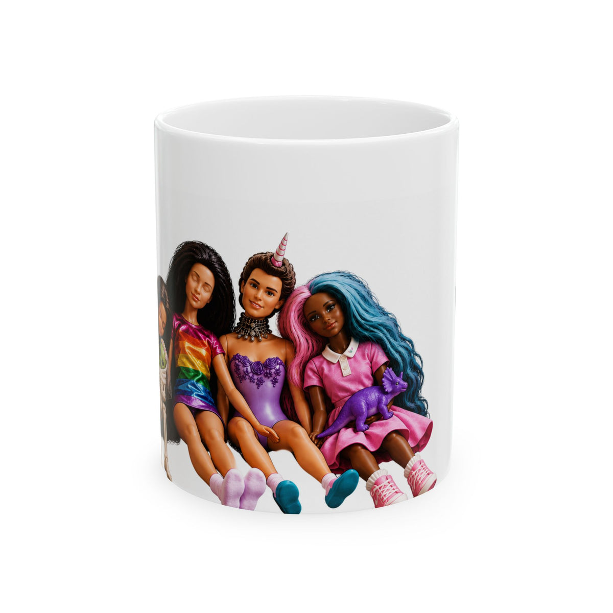 Stay Weird Kids Play With Dolls Mug