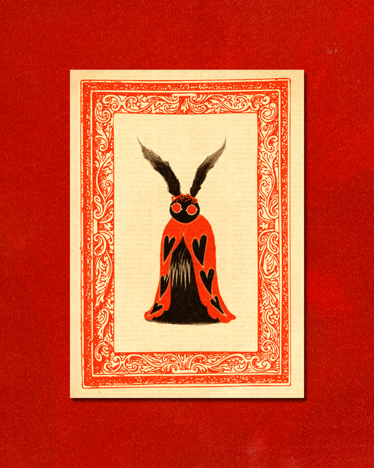 Romantic Mothman Art Print