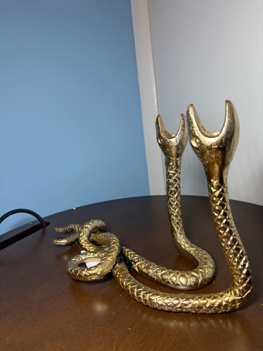 Two Headed Snake Candle Holder