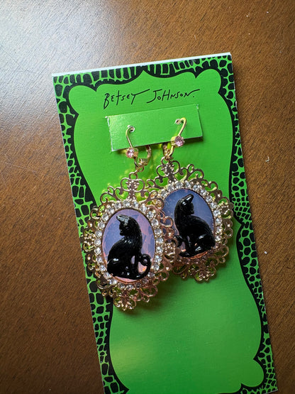 Purrrfect Portrait Earrings