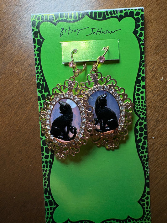 Purrrfect Portrait Earrings