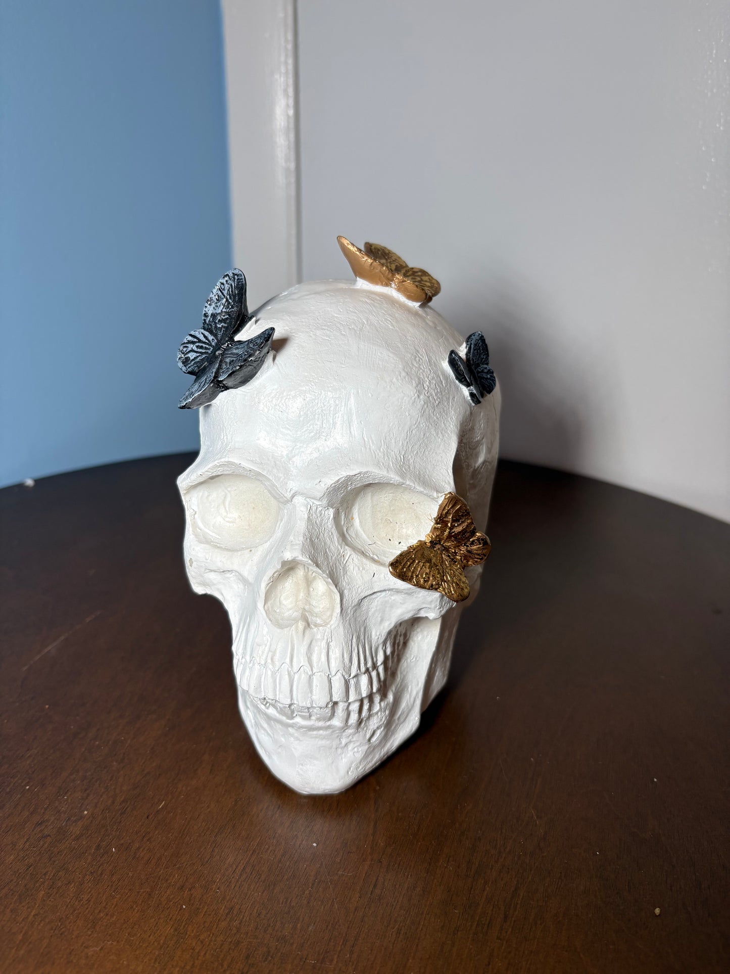 Butterfly Effect Skull Statue