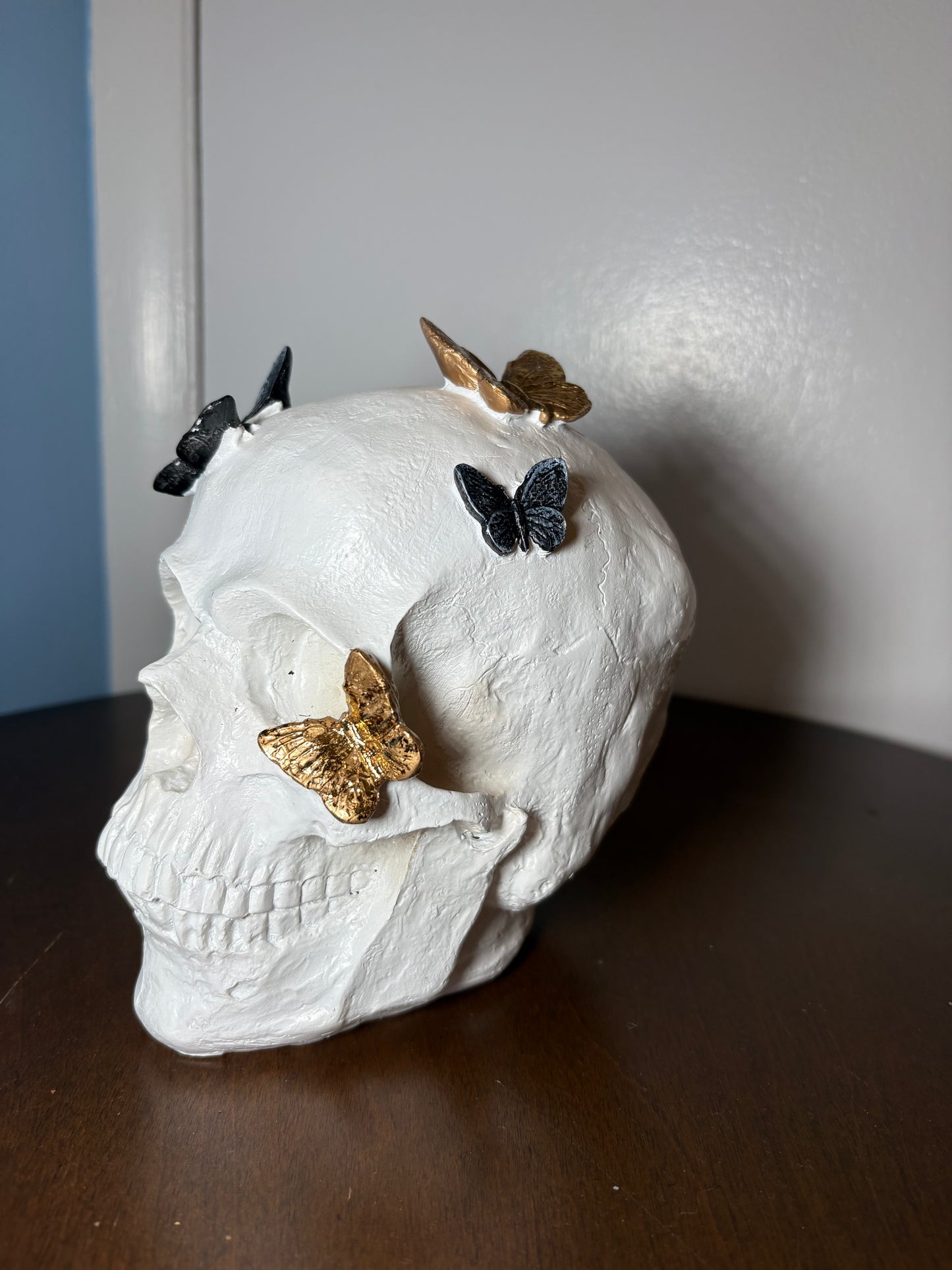 Butterfly Effect Skull Statue