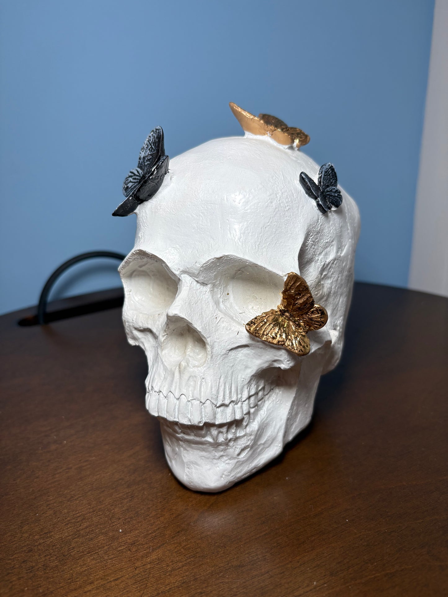 Butterfly Effect Skull Statue