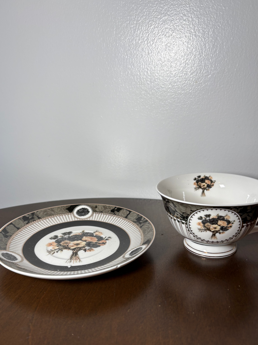 Flowers For A Funeral Tea Cup & Saucer