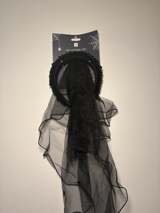 Bride Of Darkness Headband Veil