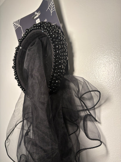 Bride Of Darkness Headband Veil