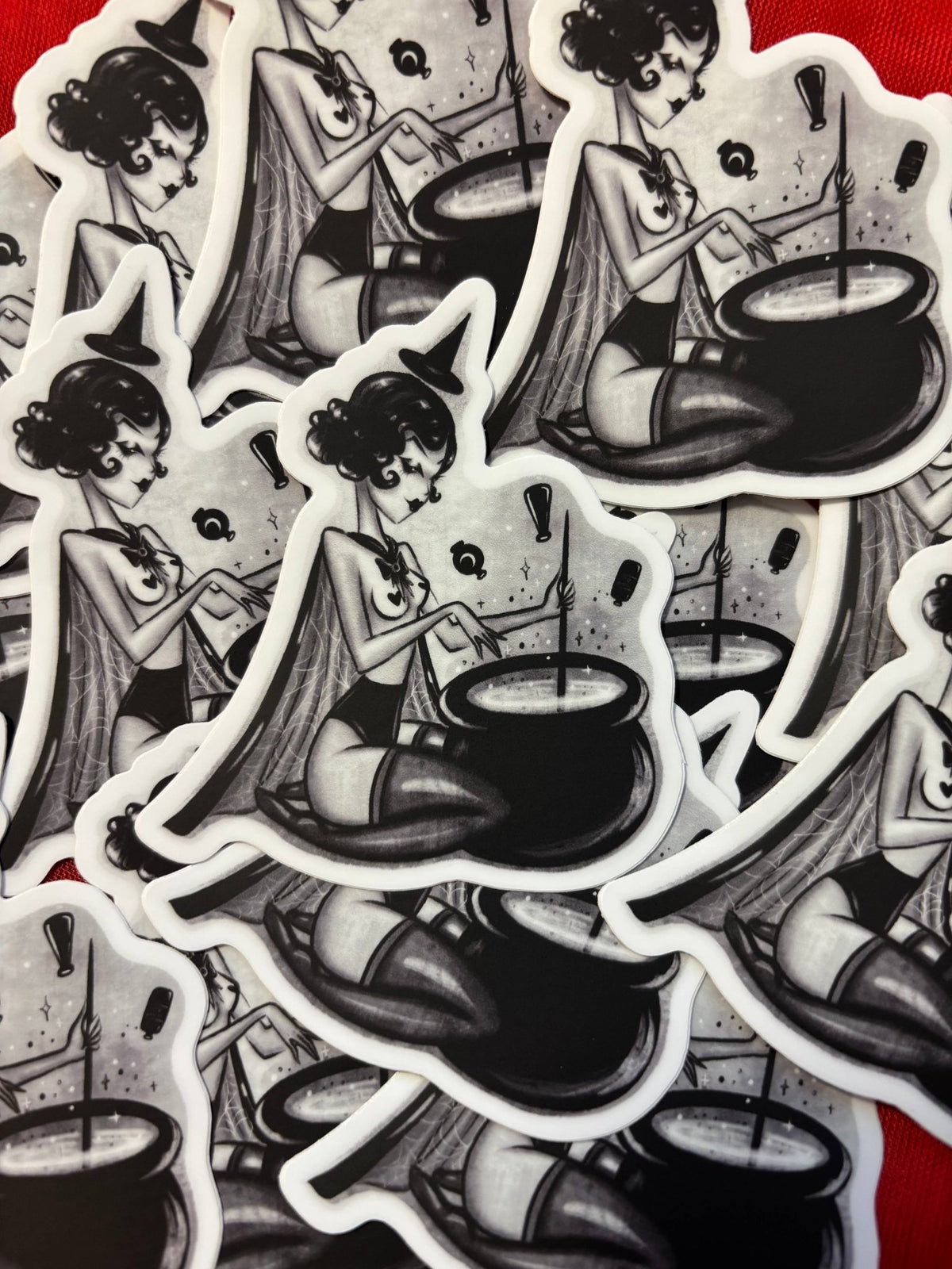 Cauldron Witch Vinyl Sticker - Stay Weird Kids