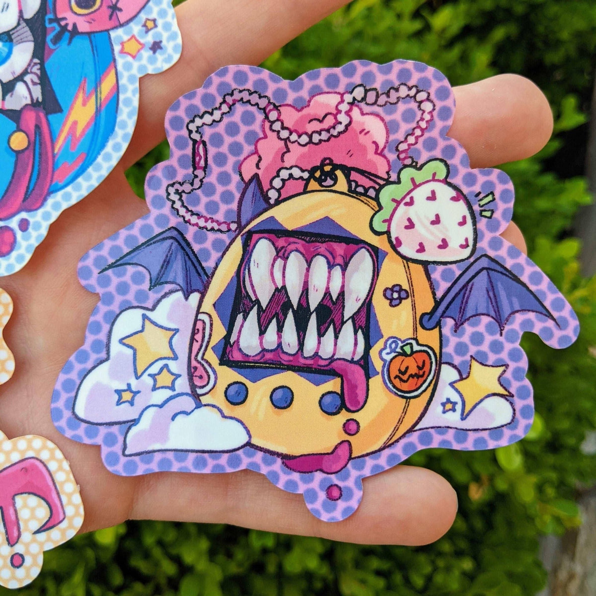 Harajuku Yellow Virtual Pet Sticker! - Stay Weird Kids