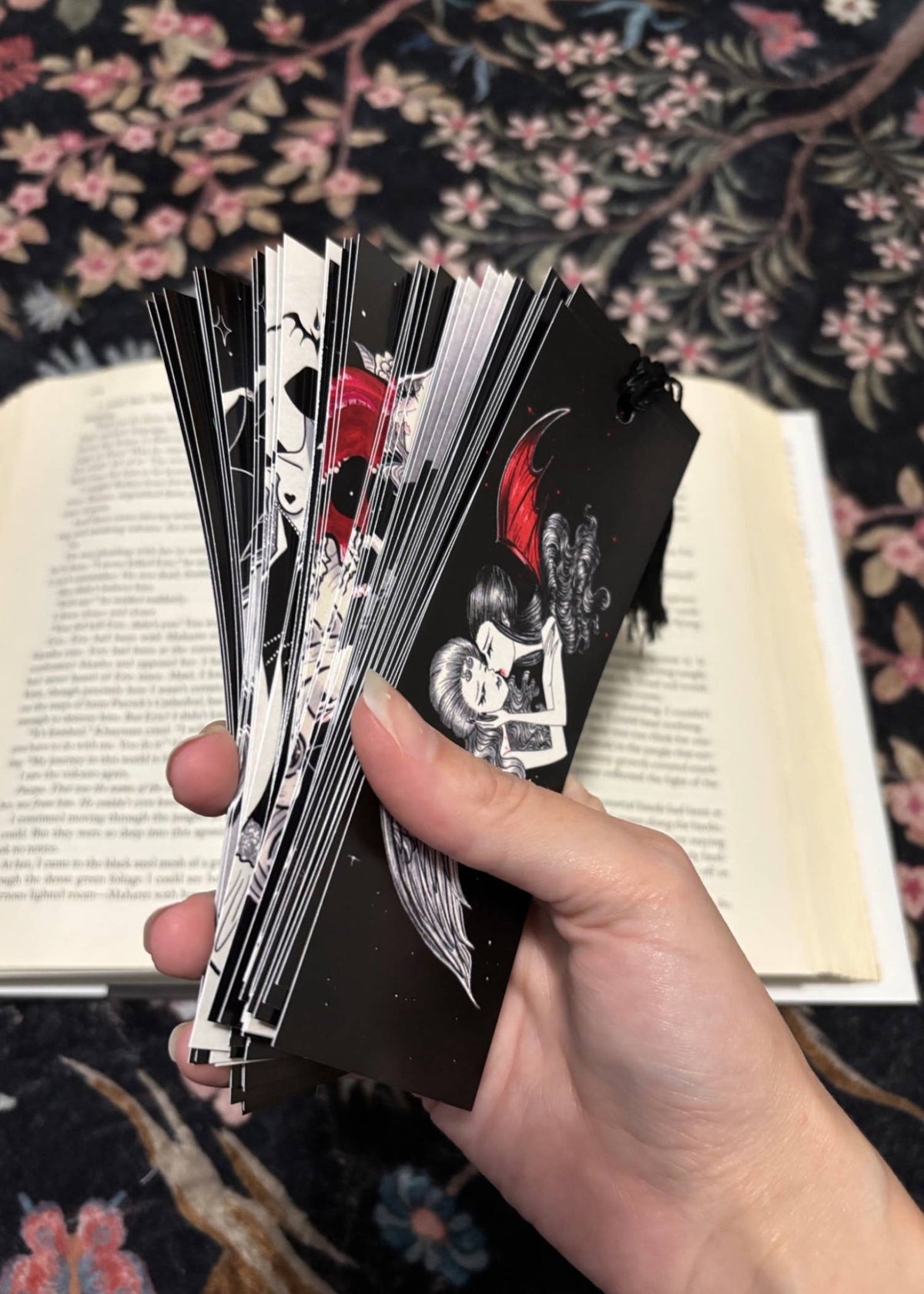 Lilith- Gothic Vampire Art Deco Bookmark Book accessories - Stay Weird Kids