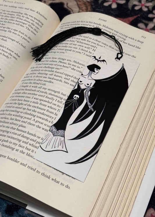 Lilith- Gothic Vampire Art Deco Bookmark Book accessories - Stay Weird Kids