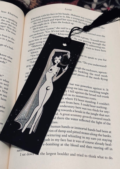 Moon & Stars- Gothic Nouveau Art Deco Bookmark accessories - Stay Weird Kids