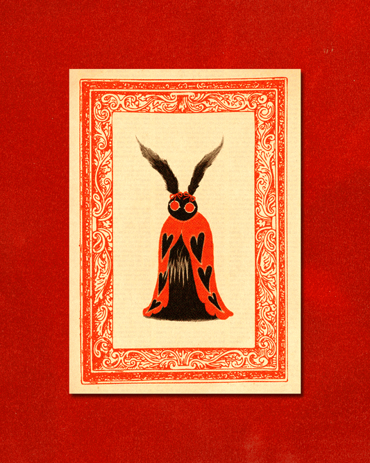 Romantic Mothman Art Print - Stay Weird Kids